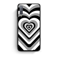 Thumbnail for samsung A7 Black Hearts θήκη από τη Smartfits με σχέδιο στο πίσω μέρος και μαύρο περίβλημα | Smartphone case with colorful back and black bezels by Smartfits