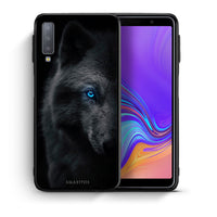 Thumbnail for Θήκη Samsung A7 2018 Dark Wolf από τη Smartfits με σχέδιο στο πίσω μέρος και μαύρο περίβλημα | Samsung A7 2018 Dark Wolf case with colorful back and black bezels