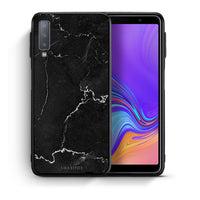 Thumbnail for Θήκη Samsung A7 2018 Marble Black από τη Smartfits με σχέδιο στο πίσω μέρος και μαύρο περίβλημα | Samsung A7 2018 Marble Black case with colorful back and black bezels