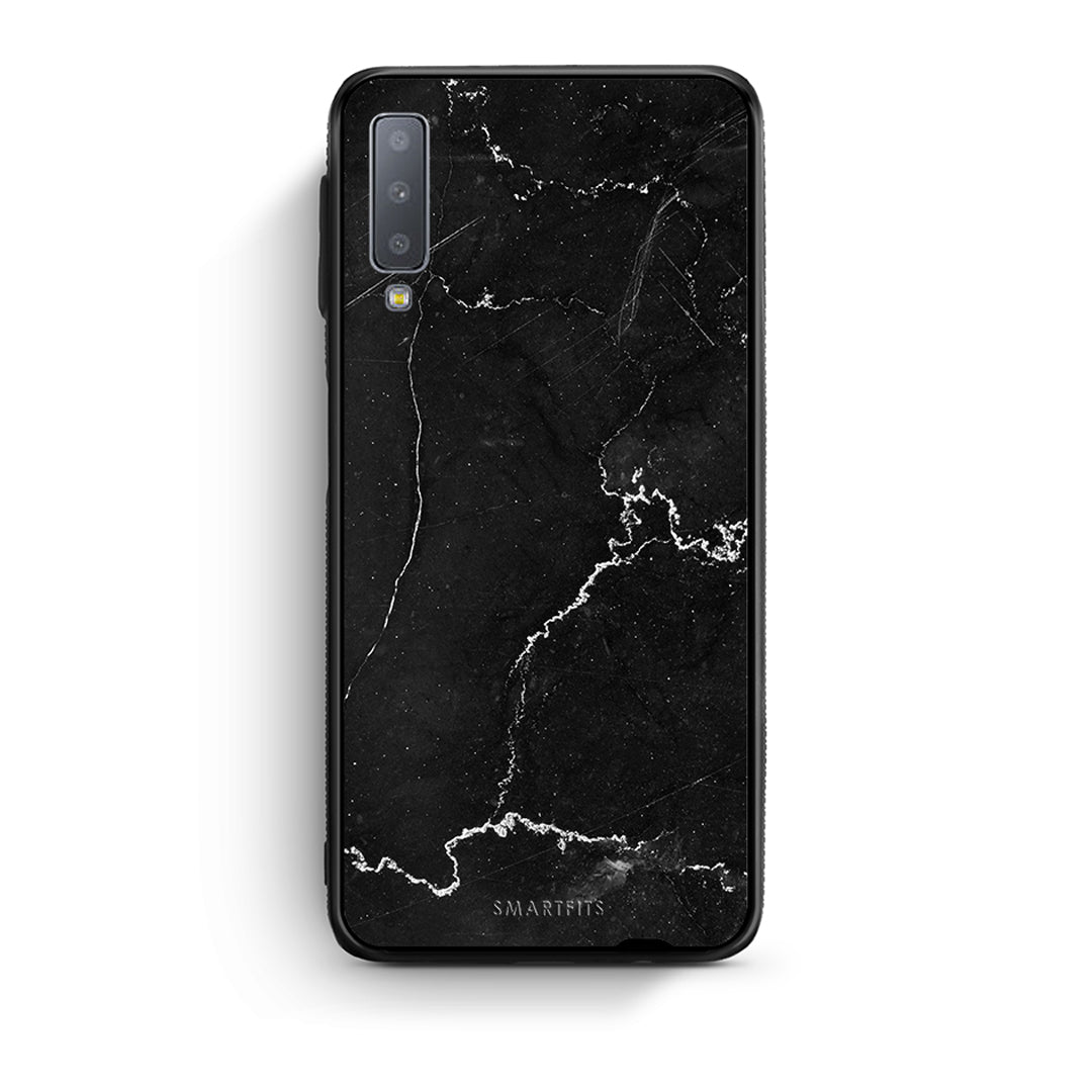 samsung A7 Marble Black θήκη από τη Smartfits με σχέδιο στο πίσω μέρος και μαύρο περίβλημα | Smartphone case with colorful back and black bezels by Smartfits