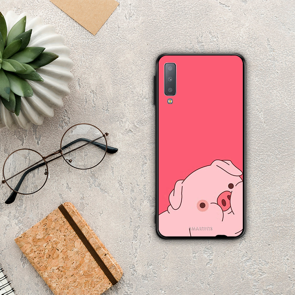 Pig Love 1 - Samsung Galaxy A7 2018 θήκη