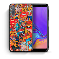 Thumbnail for Θήκη Samsung A7 2018 PopArt OMG από τη Smartfits με σχέδιο στο πίσω μέρος και μαύρο περίβλημα | Samsung A7 2018 PopArt OMG case with colorful back and black bezels