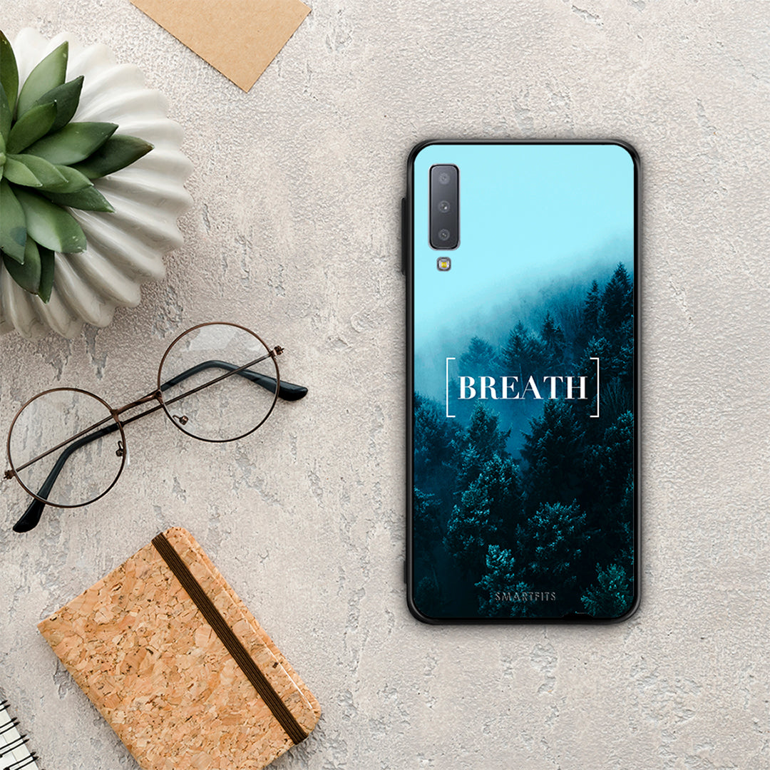 Quote Breath - Samsung Galaxy A7 2018 θήκη