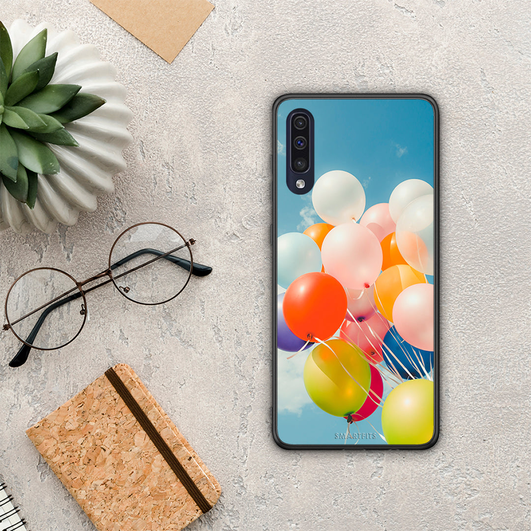 Colorful Balloons - Samsung Galaxy A70 θήκη