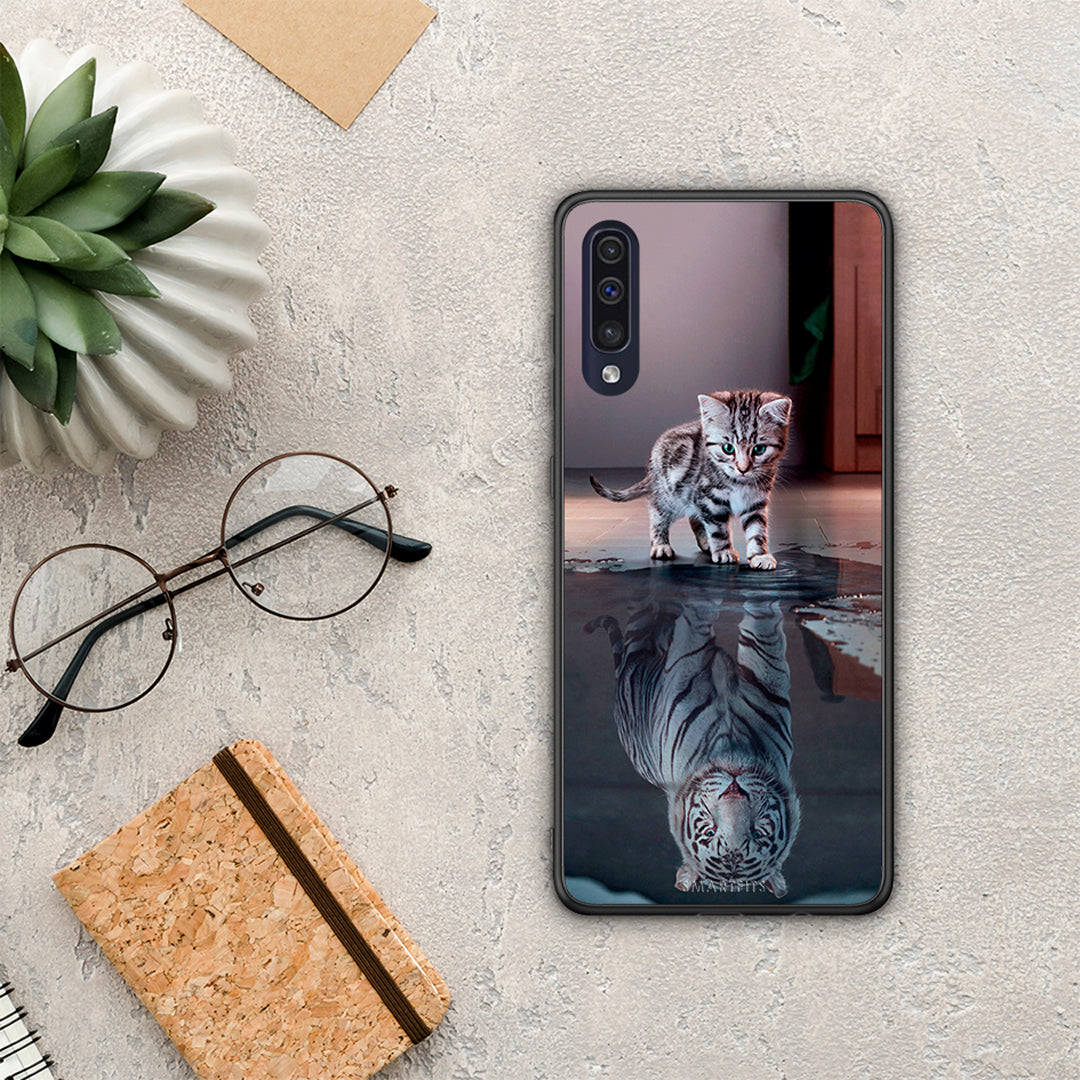 Cute Tiger - Samsung Galaxy A70 θήκη