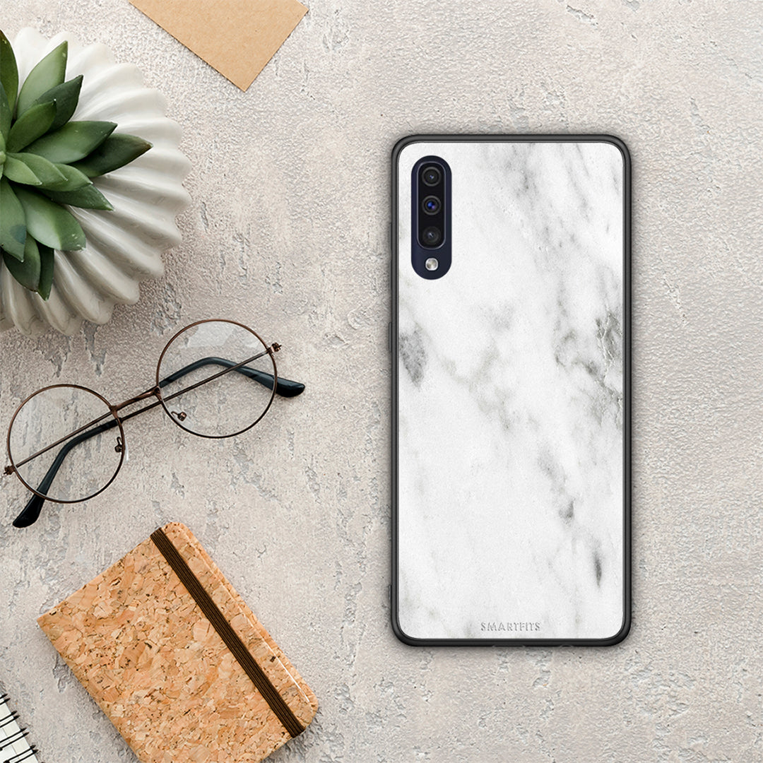 Marble White - Samsung Galaxy A70 θήκη