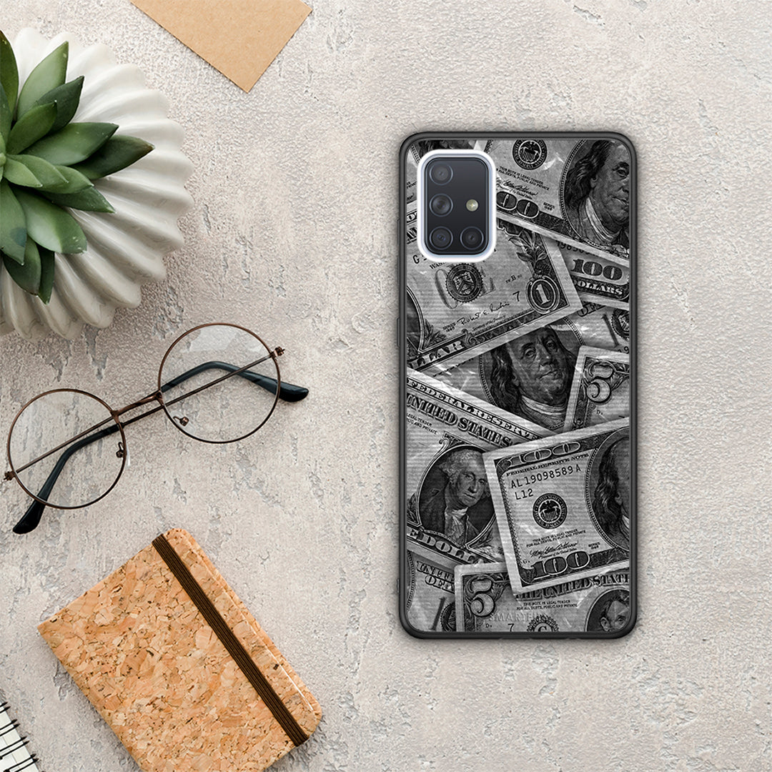 Money Dollars - Samsung Galaxy A71 θήκη