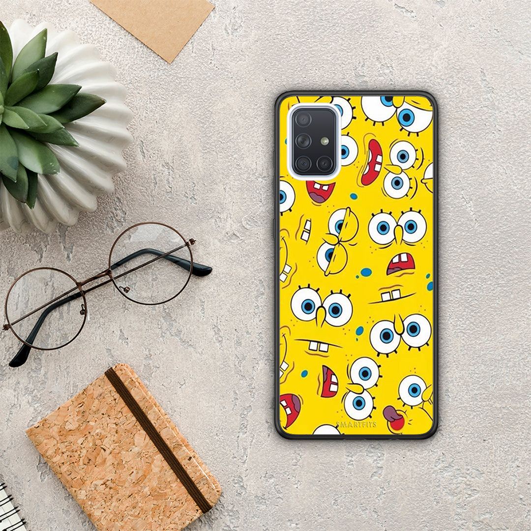 PopArt Sponge - Samsung Galaxy A71 θήκη