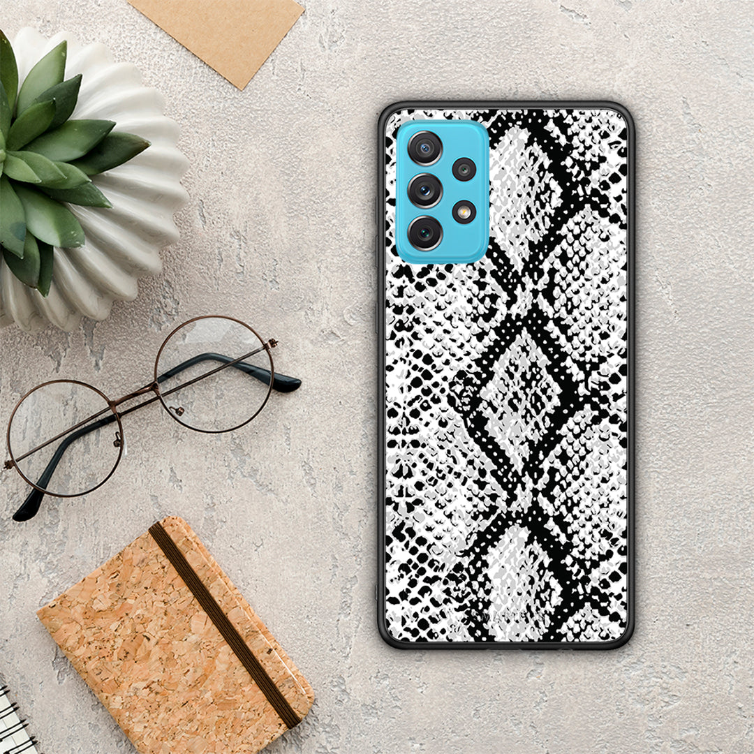 Animal White Snake - Samsung Galaxy A72 θήκη