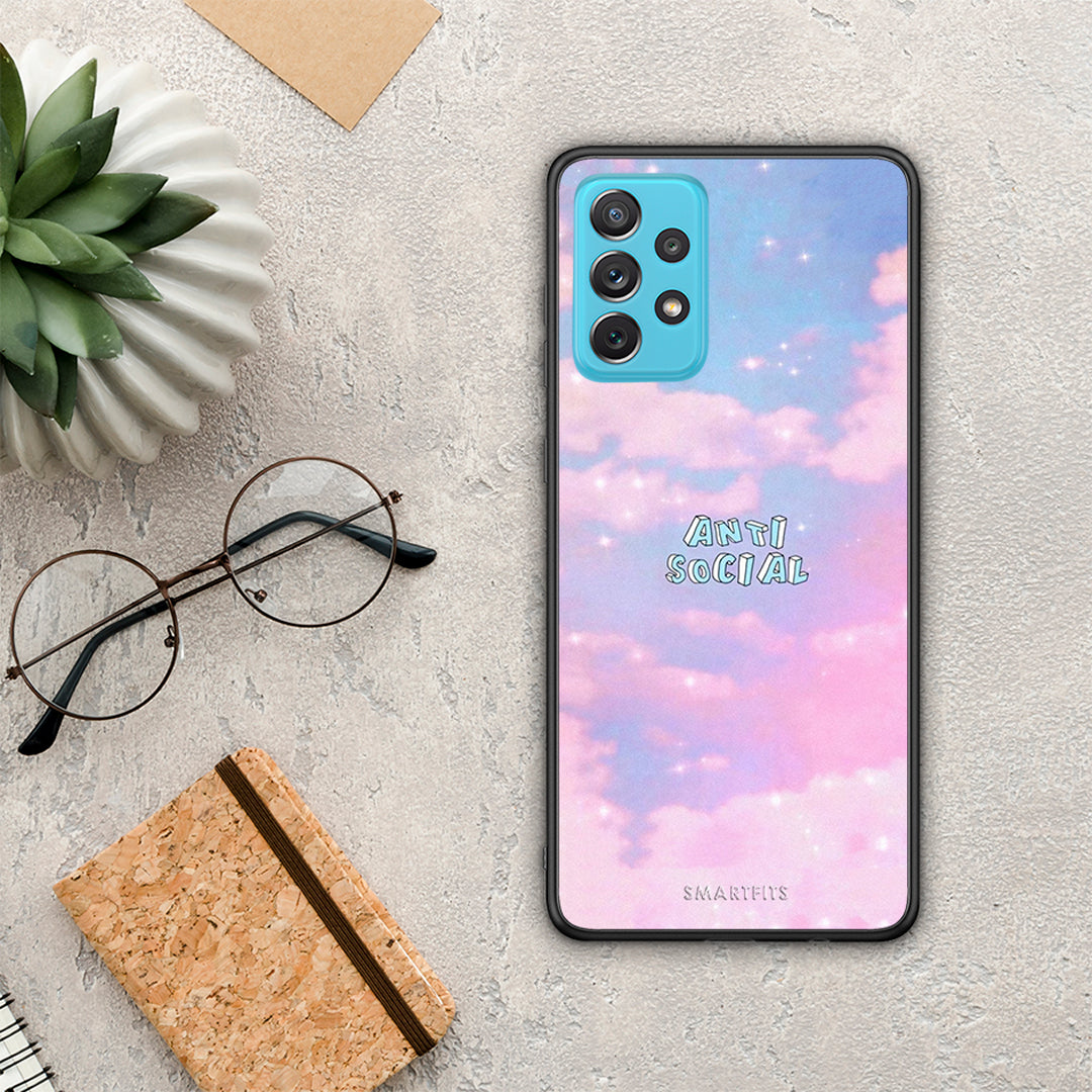 Anti Social - Samsung Galaxy A72 θήκη