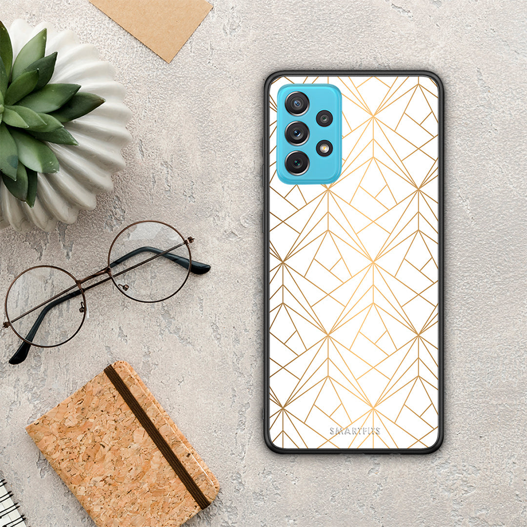 Geometric Luxury White - Samsung Galaxy A72 θήκη