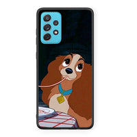 Thumbnail for Samsung A72 Lady And Tramp 2 Θήκη Αγίου Βαλεντίνου από τη Smartfits με σχέδιο στο πίσω μέρος και μαύρο περίβλημα | Smartphone case with colorful back and black bezels by Smartfits