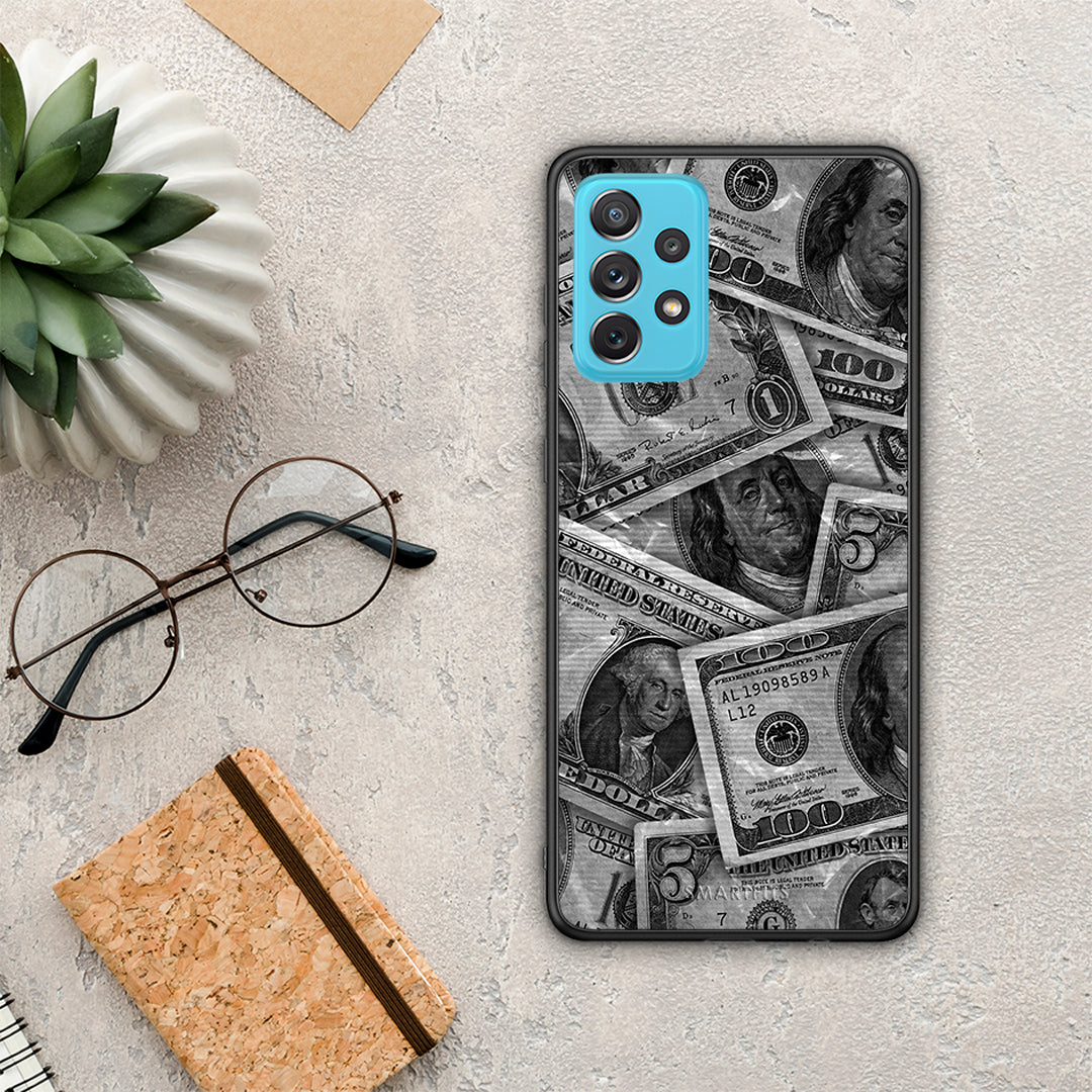 Money Dollars - Samsung Galaxy A72 θήκη