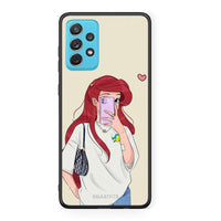 Thumbnail for Samsung A72 Walking Mermaid Θήκη από τη Smartfits με σχέδιο στο πίσω μέρος και μαύρο περίβλημα | Smartphone case with colorful back and black bezels by Smartfits