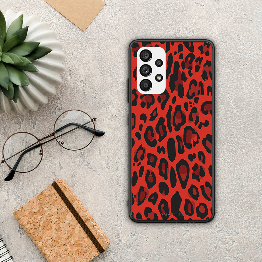 Animal Red Leopard - Samsung Galaxy A73 5G θήκη