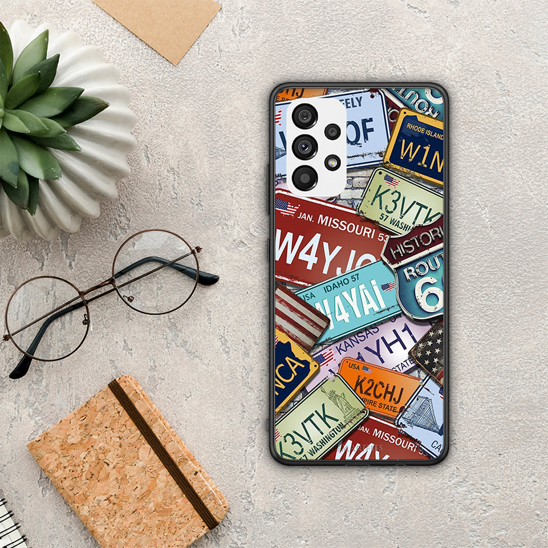 Car Plates - Samsung Galaxy A73 5G θήκη