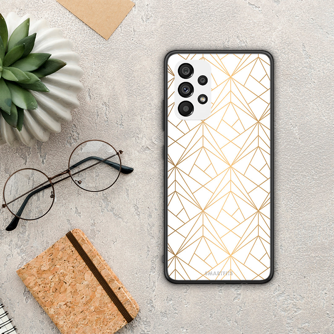 Geometric Luxury White - Samsung Galaxy A73 5G θήκη