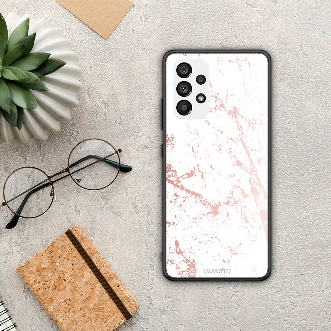 Marble Pink Splash - Samsung Galaxy A73 5G θήκη