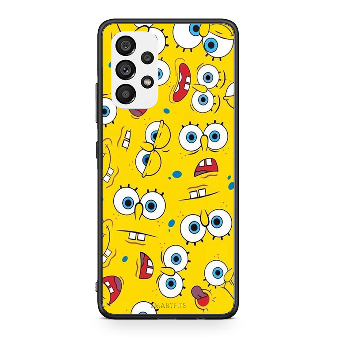 4 - Samsung A73 5G Sponge PopArt case, cover, bumper