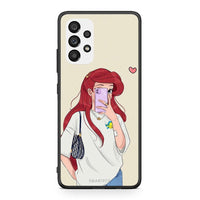 Thumbnail for Samsung A73 5G Walking Mermaid Θήκη από τη Smartfits με σχέδιο στο πίσω μέρος και μαύρο περίβλημα | Smartphone case with colorful back and black bezels by Smartfits