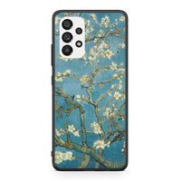 Thumbnail for Samsung A73 5G White Blossoms θήκη από τη Smartfits με σχέδιο στο πίσω μέρος και μαύρο περίβλημα | Smartphone case with colorful back and black bezels by Smartfits