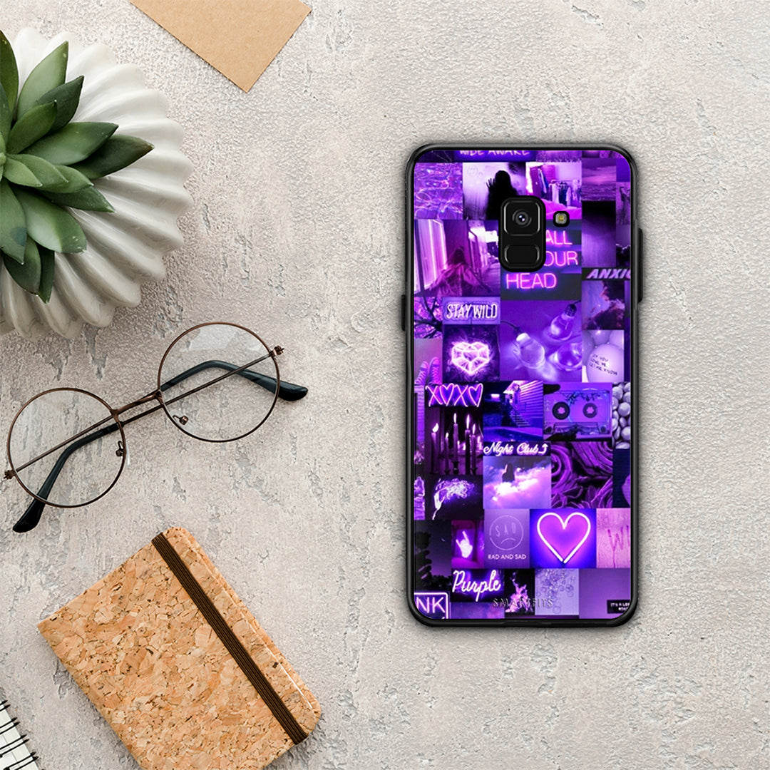 Collage Stay Wild - Samsung Galaxy A8 θήκη