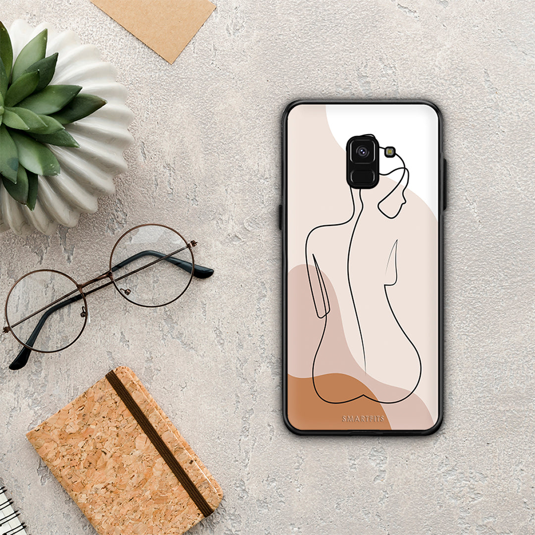 LineArt Woman - Samsung Galaxy A8 θήκη