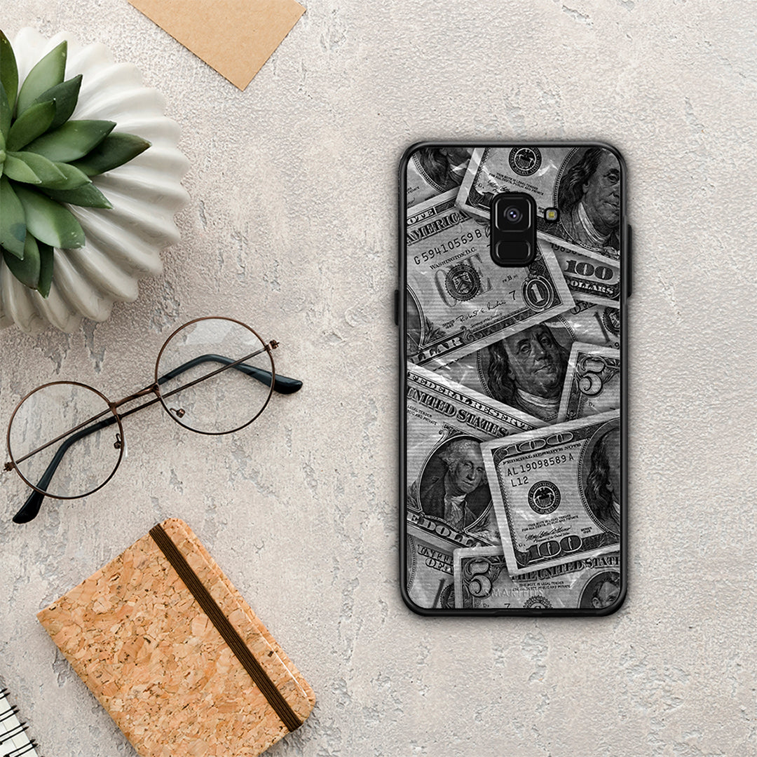 Money Dollars - Samsung Galaxy A8 θήκη