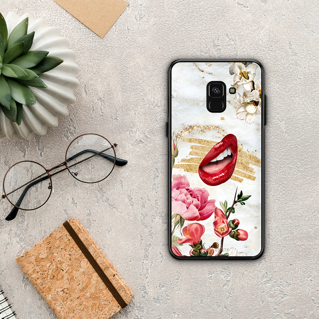 Red Lips - Samsung Galaxy A8 θήκη