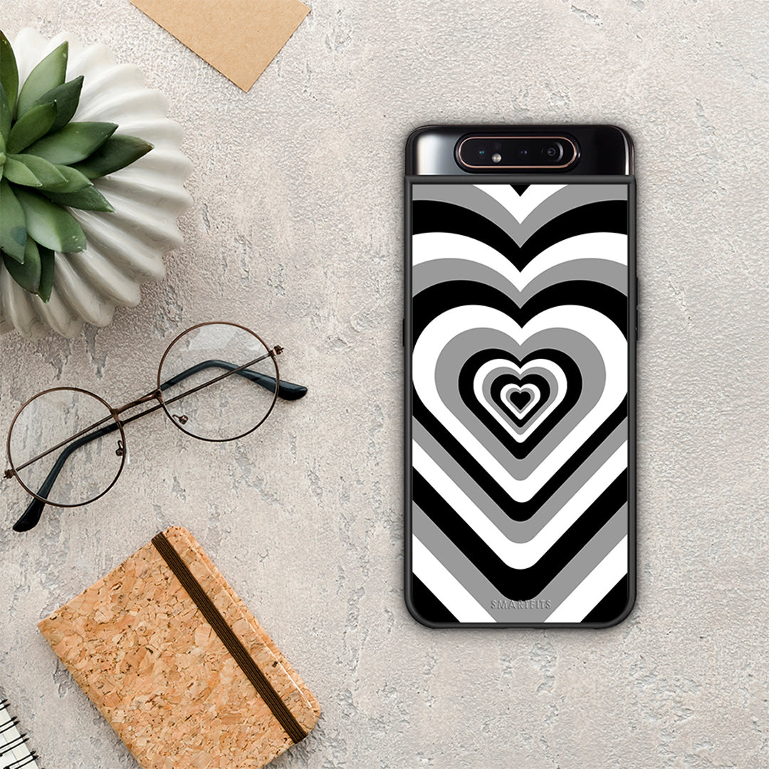 Black Hearts - Samsung Galaxy A80 θήκη