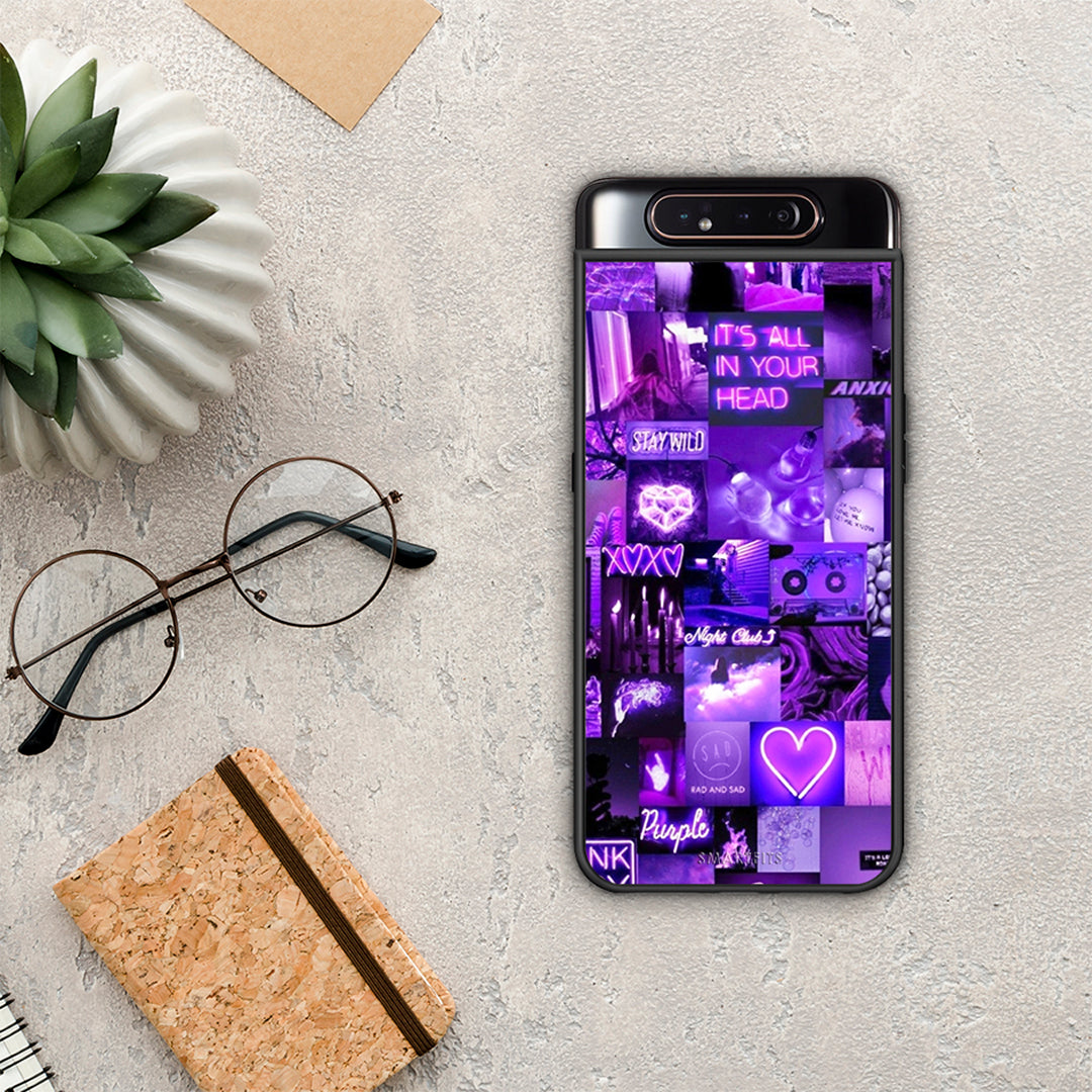 Collage Stay Wild - Samsung Galaxy A80 θήκη