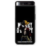 Thumbnail for Samsung A80 Pirate King θήκη από τη Smartfits με σχέδιο στο πίσω μέρος και μαύρο περίβλημα | Smartphone case with colorful back and black bezels by Smartfits