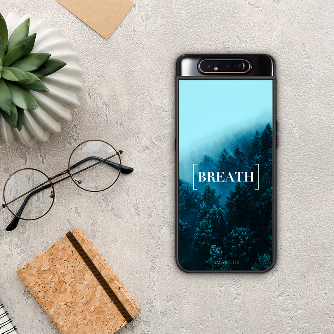 Quote Breath - Samsung Galaxy A80 θήκη