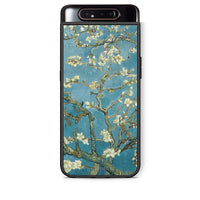 Thumbnail for Samsung A80 White Blossoms θήκη από τη Smartfits με σχέδιο στο πίσω μέρος και μαύρο περίβλημα | Smartphone case with colorful back and black bezels by Smartfits