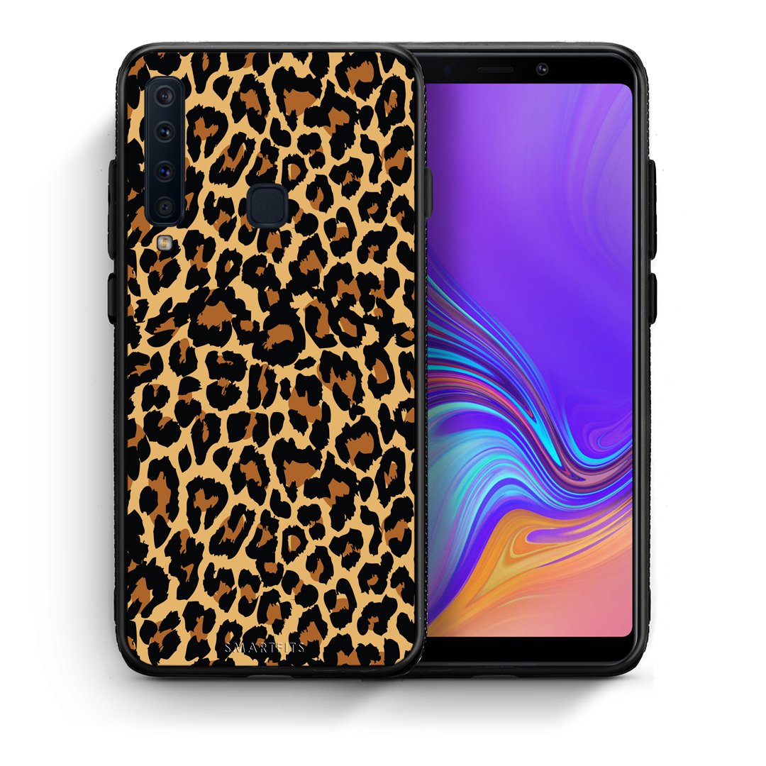 Θήκη Samsung A9 Leopard Animal από τη Smartfits με σχέδιο στο πίσω μέρος και μαύρο περίβλημα | Samsung A9 Leopard Animal case with colorful back and black bezels
