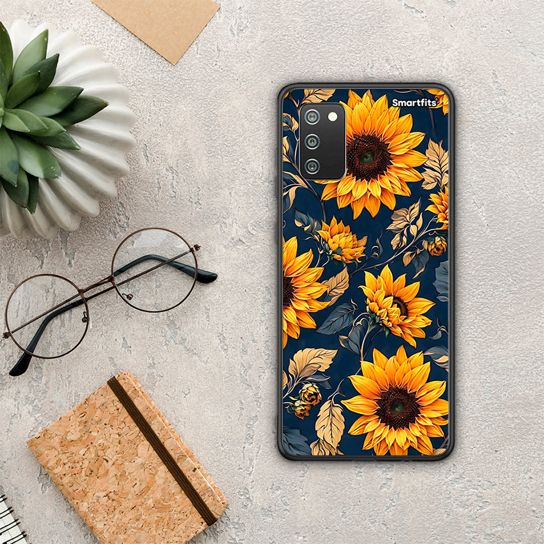Autumn Sunflowers - Samsung Galaxy A02s / M02s / F02s θήκη