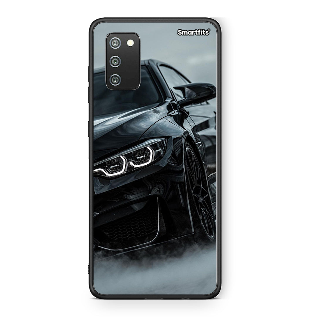 Samsung A02s Black BMW θήκη από τη Smartfits με σχέδιο στο πίσω μέρος και μαύρο περίβλημα | Smartphone case with colorful back and black bezels by Smartfits