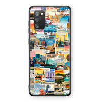 Thumbnail for Samsung A02s Live To Travel θήκη από τη Smartfits με σχέδιο στο πίσω μέρος και μαύρο περίβλημα | Smartphone case with colorful back and black bezels by Smartfits