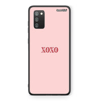Thumbnail for Samsung A02s XOXO Love θήκη από τη Smartfits με σχέδιο στο πίσω μέρος και μαύρο περίβλημα | Smartphone case with colorful back and black bezels by Smartfits