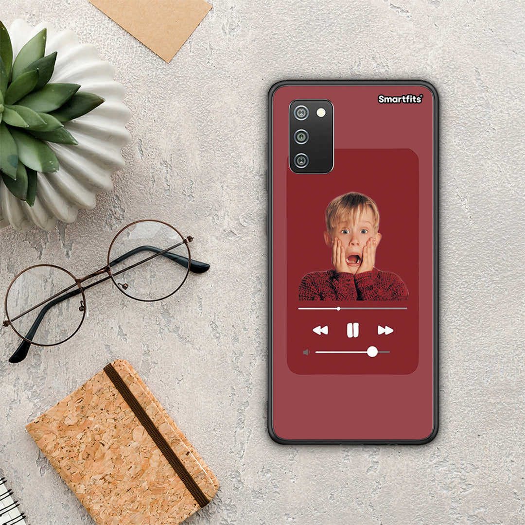 Xmas Alone Music - Samsung Galaxy A02s / M02s / F02s θήκη