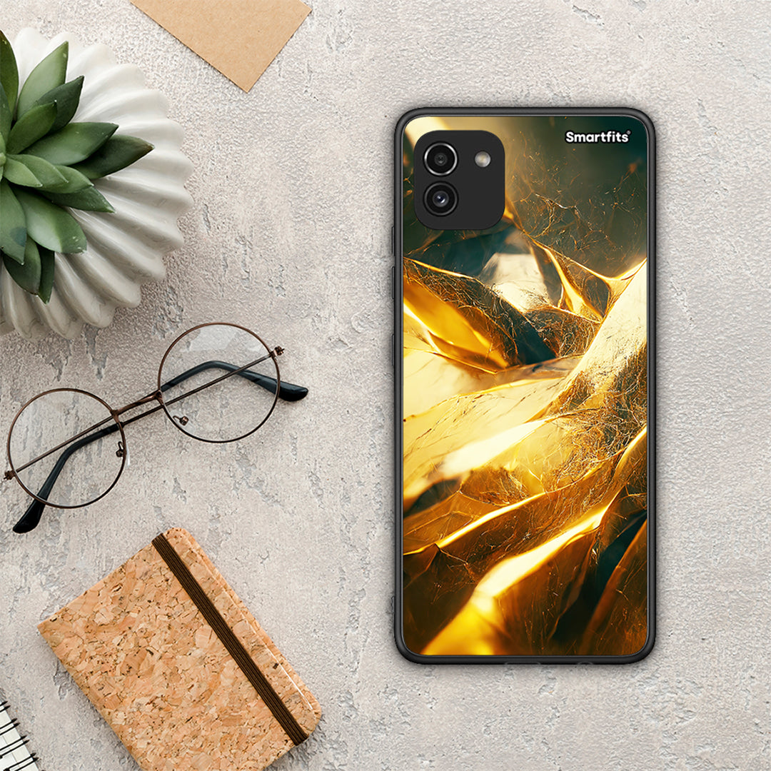Real Gold - Samsung Galaxy A03 θήκη