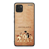 Thumbnail for Samsung A03 You Go Girl θήκη από τη Smartfits με σχέδιο στο πίσω μέρος και μαύρο περίβλημα | Smartphone case with colorful back and black bezels by Smartfits
