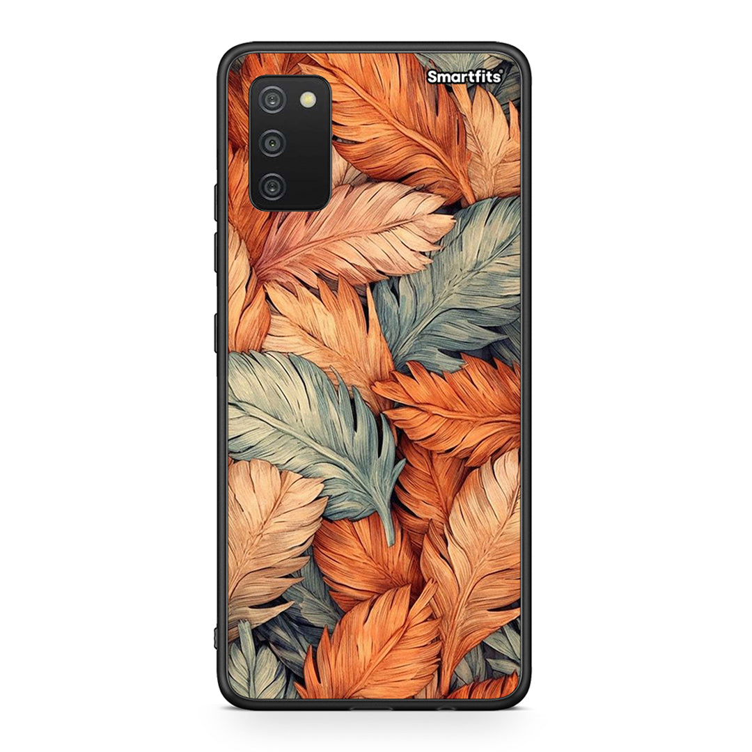 Samsung A03s Autumn Leaves θήκη από τη Smartfits με σχέδιο στο πίσω μέρος και μαύρο περίβλημα | Smartphone case with colorful back and black bezels by Smartfits