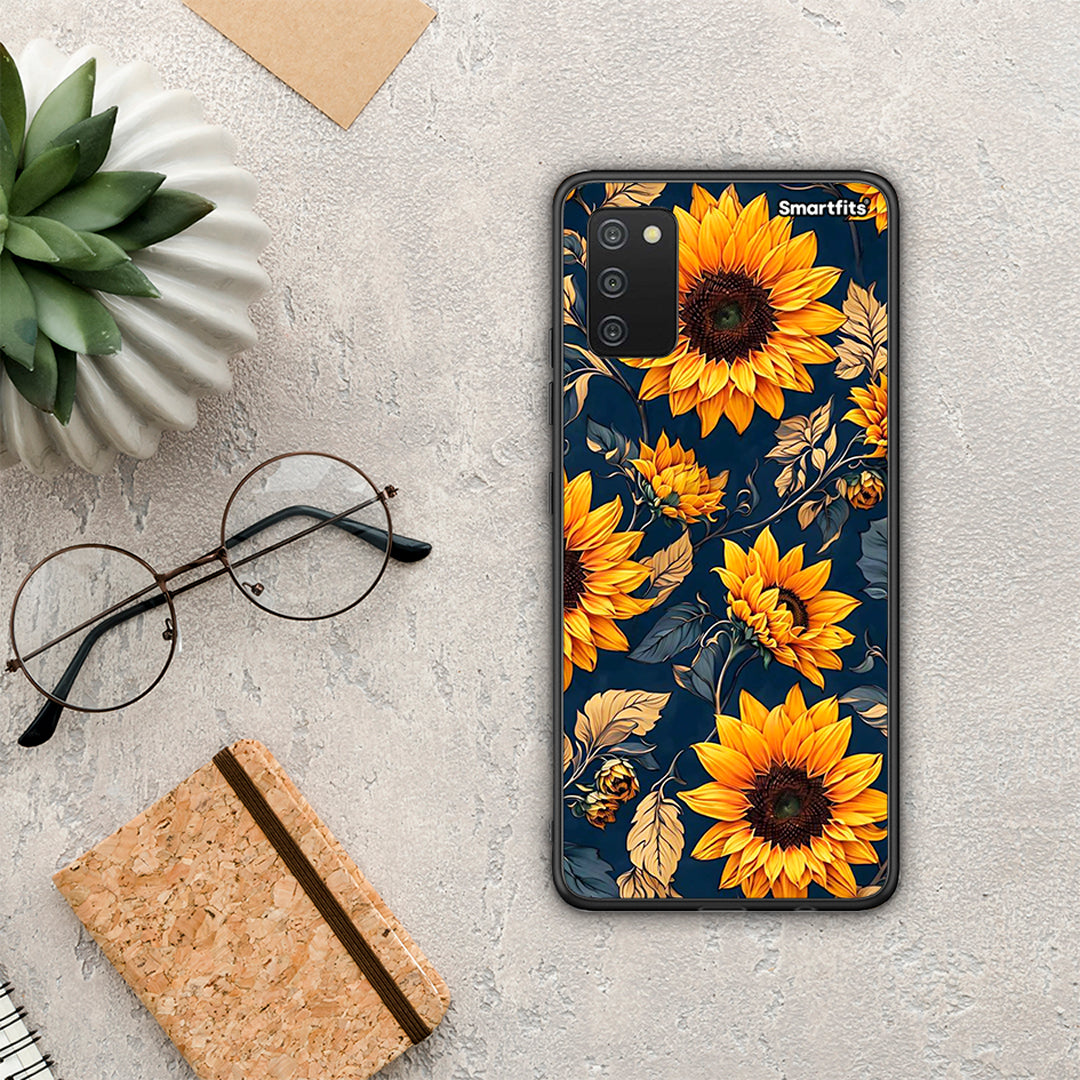 Autumn Sunflowers - Samsung Galaxy A03s θήκη