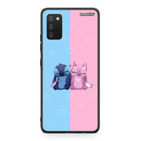 Thumbnail for Samsung A03s Stitch And Angel θήκη από τη Smartfits με σχέδιο στο πίσω μέρος και μαύρο περίβλημα | Smartphone case with colorful back and black bezels by Smartfits
