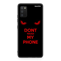 Thumbnail for Samsung A03s Touch My Phone θήκη από τη Smartfits με σχέδιο στο πίσω μέρος και μαύρο περίβλημα | Smartphone case with colorful back and black bezels by Smartfits