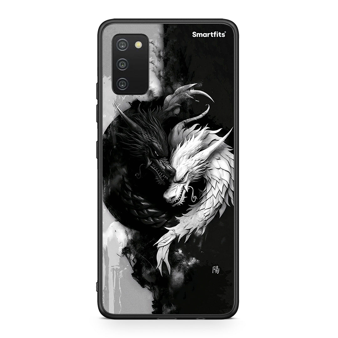 Samsung A03s Yin Yang θήκη από τη Smartfits με σχέδιο στο πίσω μέρος και μαύρο περίβλημα | Smartphone case with colorful back and black bezels by Smartfits