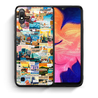 Thumbnail for Θήκη Samsung A10 Live To Travel από τη Smartfits με σχέδιο στο πίσω μέρος και μαύρο περίβλημα | Samsung A10 Live To Travel case with colorful back and black bezels