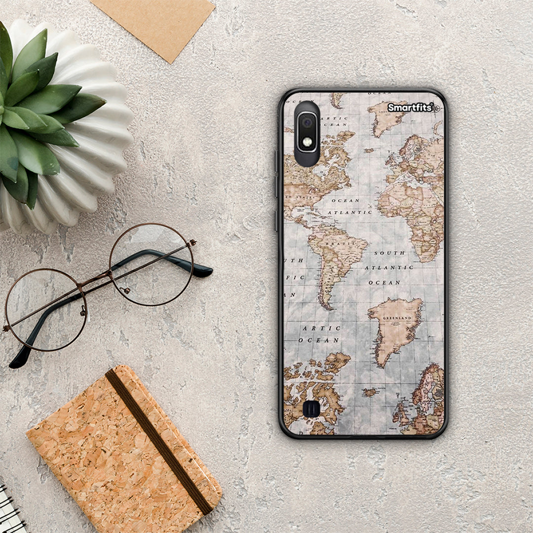 World Map - Samsung Galaxy A10 θήκη