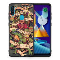 Thumbnail for Θήκη Samsung A11/M11 Ninja Turtles από τη Smartfits με σχέδιο στο πίσω μέρος και μαύρο περίβλημα | Samsung A11/M11 Ninja Turtles case with colorful back and black bezels